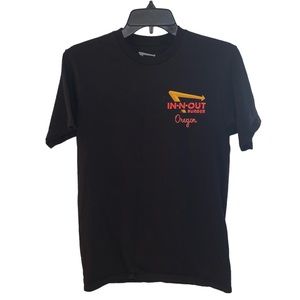 In N Out Oregon Black Short Sleeve Car and Sunset Graphic Tee Size Small